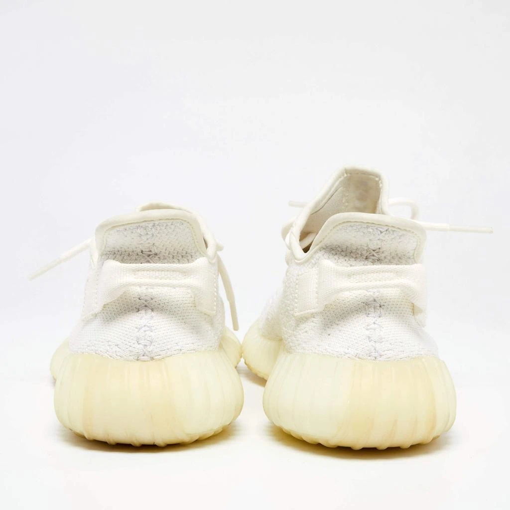 YEEZY Yeezy x Adidas White Knit Fabric Boost 350 V2 Triple White Sneakers Size 42 5