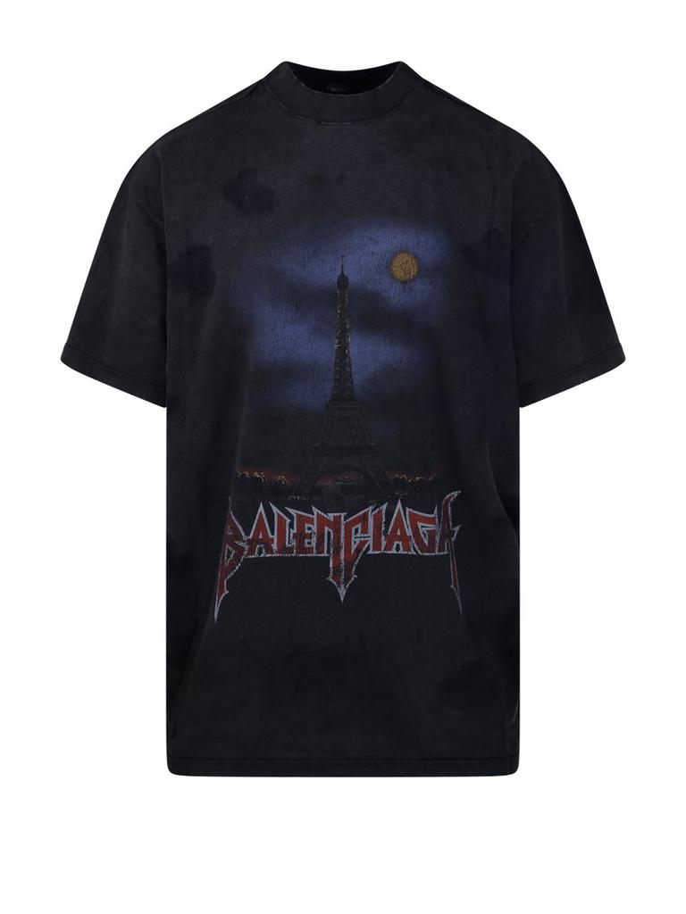 Balenciaga Paris Moon Vintage Oversized T-Shirt – On Sale Now with