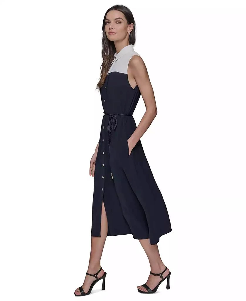 Karl Lagerfeld Paris Women's Aero Wash Colorblocked Shirtdress 2