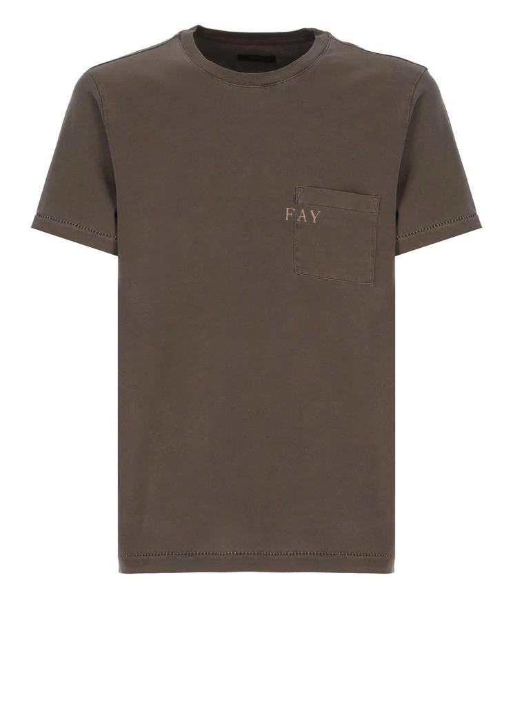 FAY Fay Pocket Crew Neck T-Shirt 1