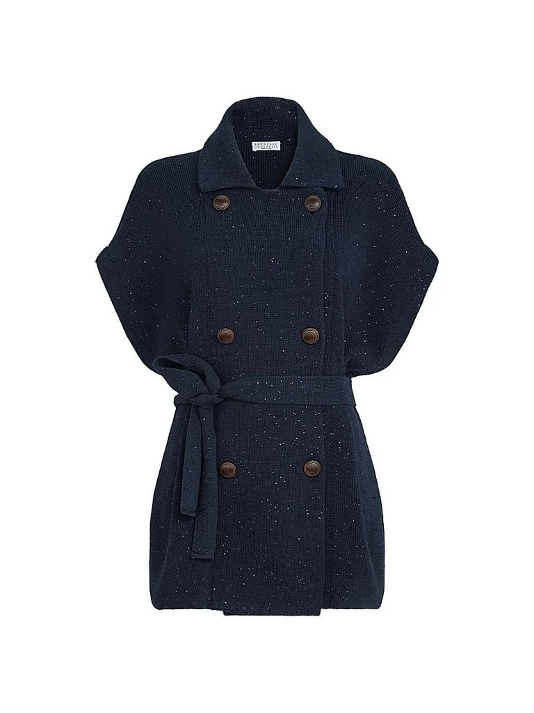 Brunello Cucinelli Cotton Diamond Yarn Knit Sweater Vest