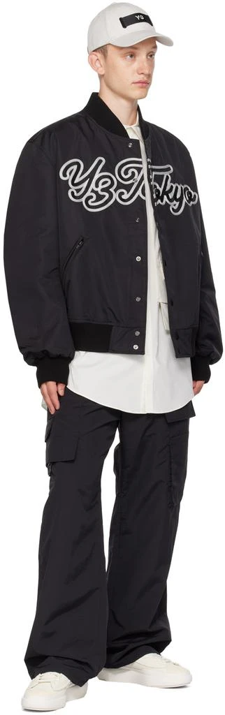 Y-3 Black Team Bomber Jacket 4