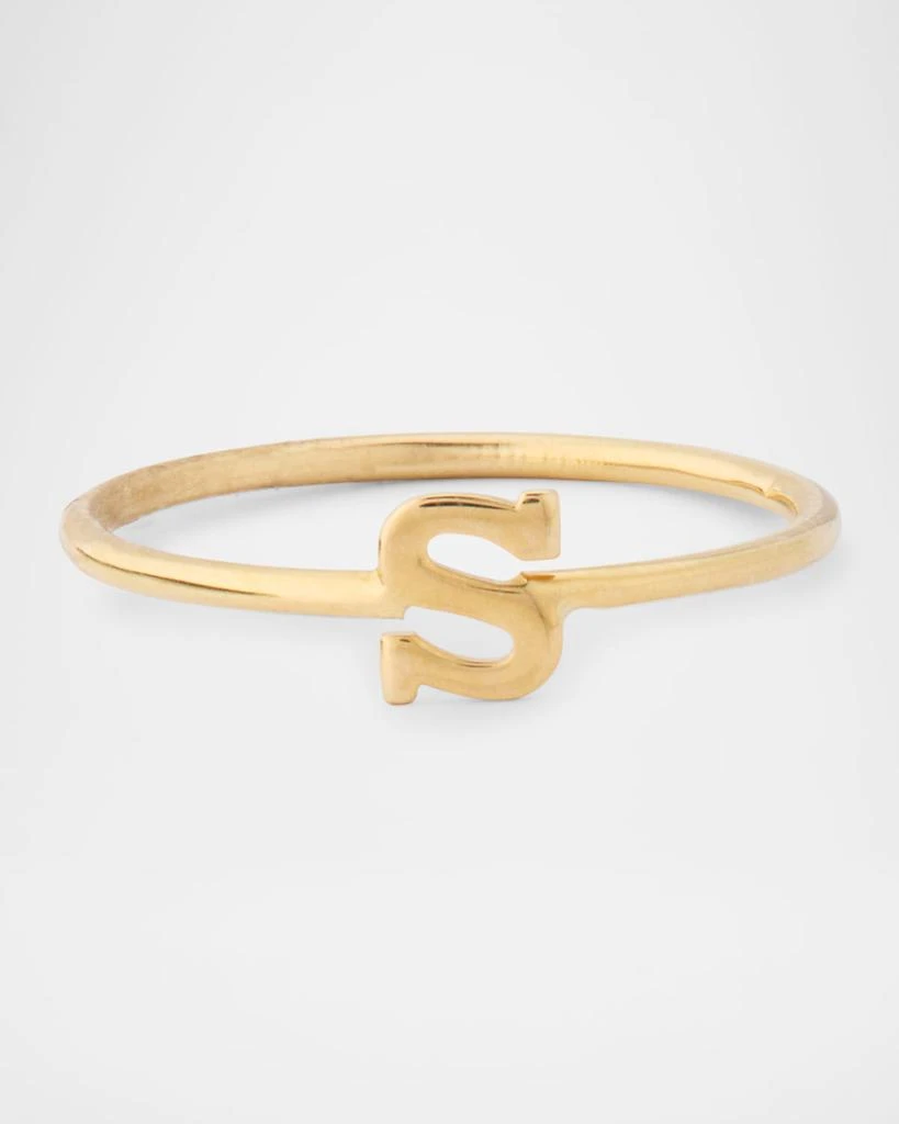 Zoe Lev 14K Yellow Gold Initial Ring, Size 7