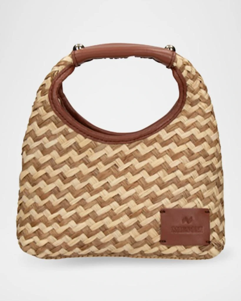 Missoni Small Zig Zag Raffia Hobo Bag 1