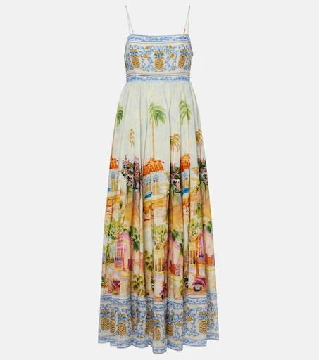 Printed cotton-blend maxi dress  On Sale Now with Up to 32% Off | Discover  Exclusive Deals & Savings at BeyondStyle  Authentic Farm Rio m|dresses |summer|women|farm rio|o|clothing|w|e|designers|n with Limited-Time  Discounts, Free Shipping,