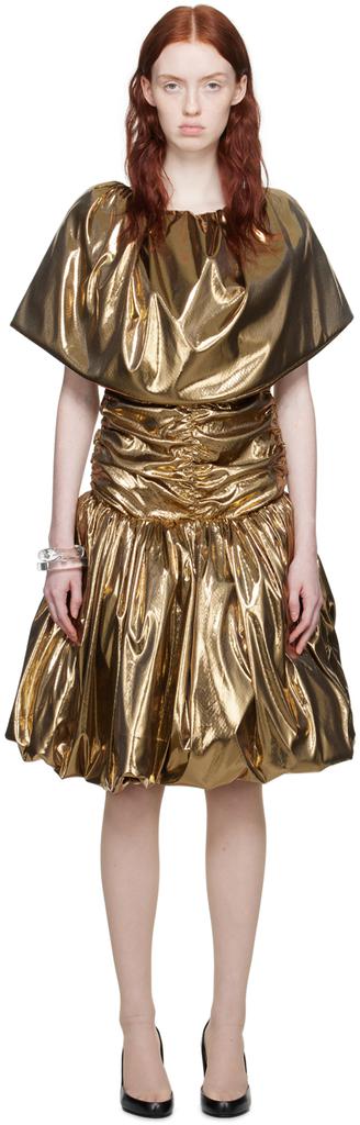 Nicklas Skovgaard Gold Dress#69 Midi Dress