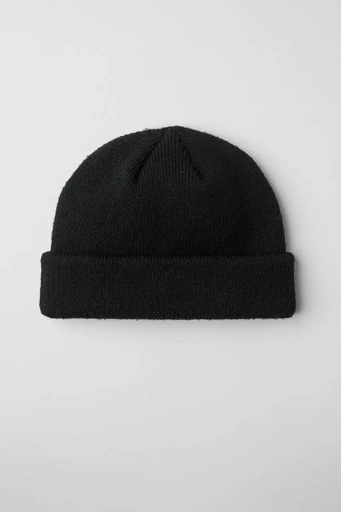 Alo Notable Beanie - Black/Black - Hats - Free Shipping - BeyondStyle