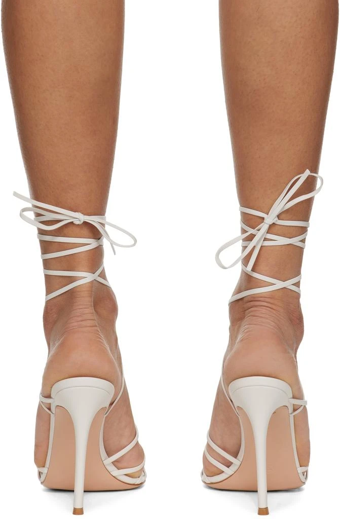 Gianvito Rossi Off-White Nappa Heeled Sandals 2