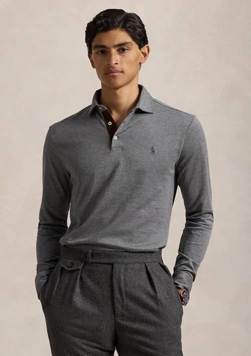 Ralph Lauren Ralph Lauren Custom Slim Fit Herringbone Polo Shirt 1