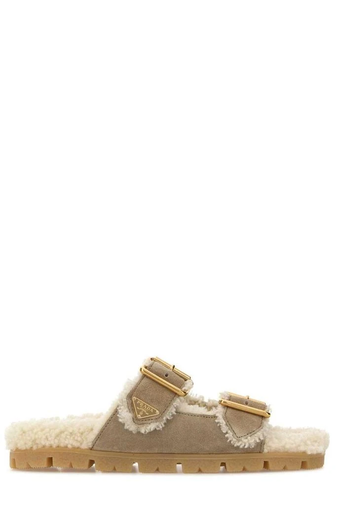 Prada Prada Triangle-Logo Open-Toe Sandals 1