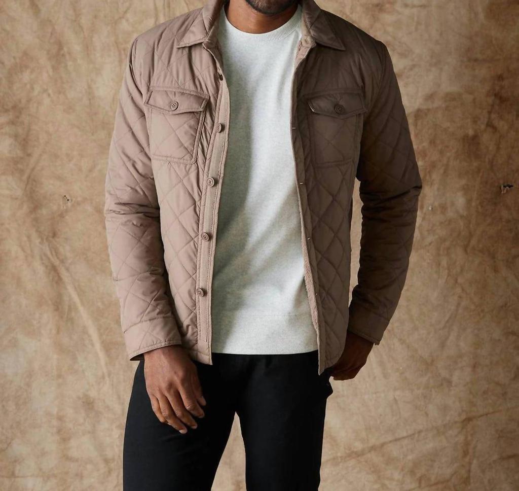 The Normal Brand The Normal Brand - Quilted Sherpa Lined Shacket