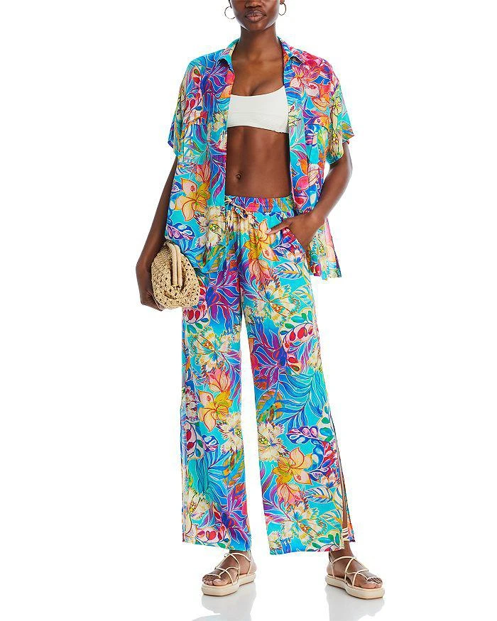 Johnny Was Helena Camp Shirt Swim Cover-Up 2
