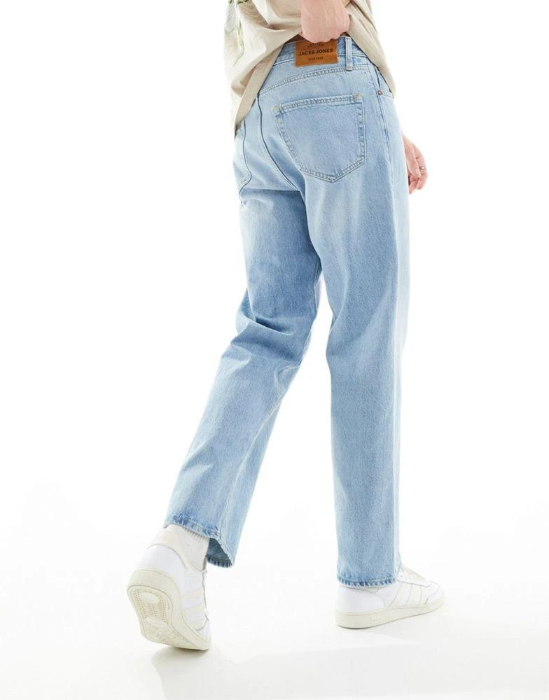 Jack & Jones Jack & Jones eddie cooper baggy jean in vintage light blue wash 2
