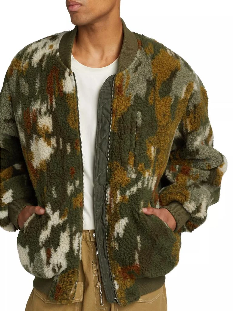 Isabel Marant Ougos Jacquard Wool-Blend Bomber Jacket 6