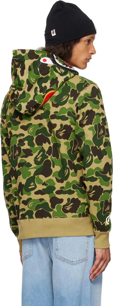 Bape Green ABC Camo Shark Full Zip Hoodie 3