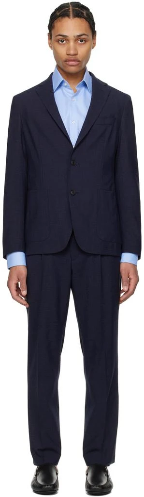 Hugo Boss Navy Slim-Fit Suit 1