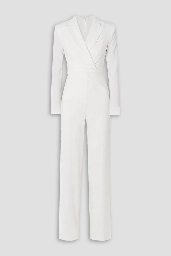 Talbot Runhof Wrap-effect crepe jumpsuit 1