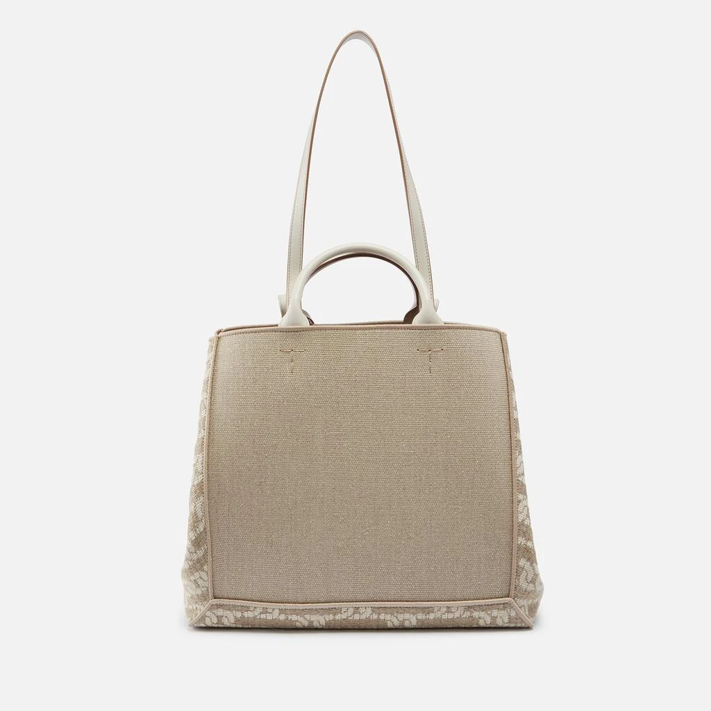 Tod's Large Canvas and Jacquard Tote Bag 3