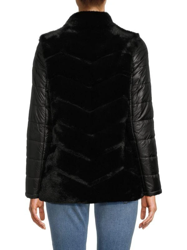 BELLE FARE Faux Mink Fur Puffer Jacket 2