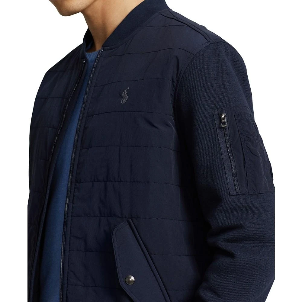 Polo Ralph Lauren Men's Full-Zip Quilted Panel Bomber Sweatshirt 3