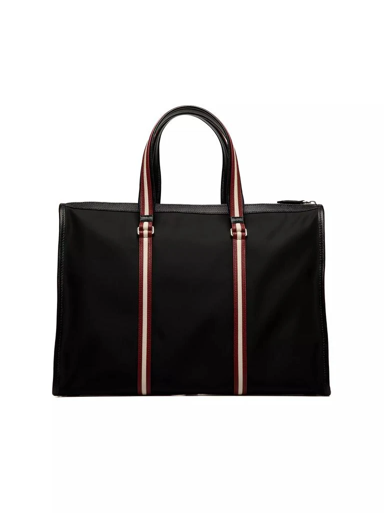 Bally Code Leather-Trimmed Nylon Tote Bag 2