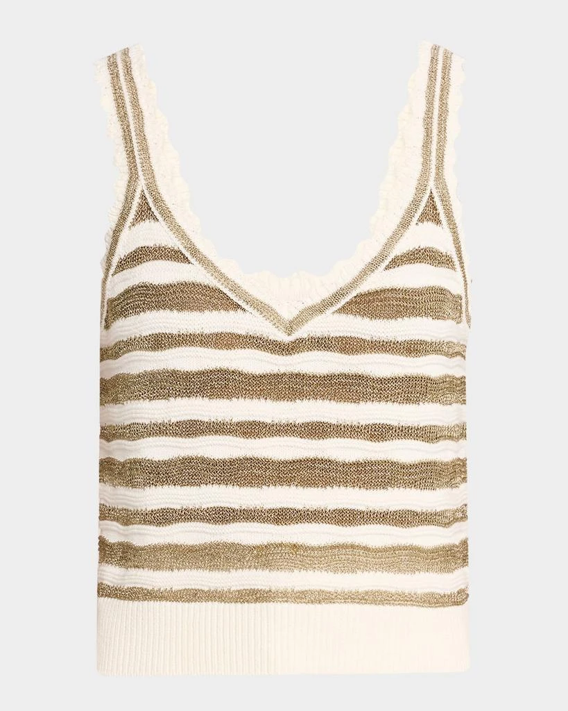 VERONICA BEARD Binetto Stripe Knit Tank Top 1