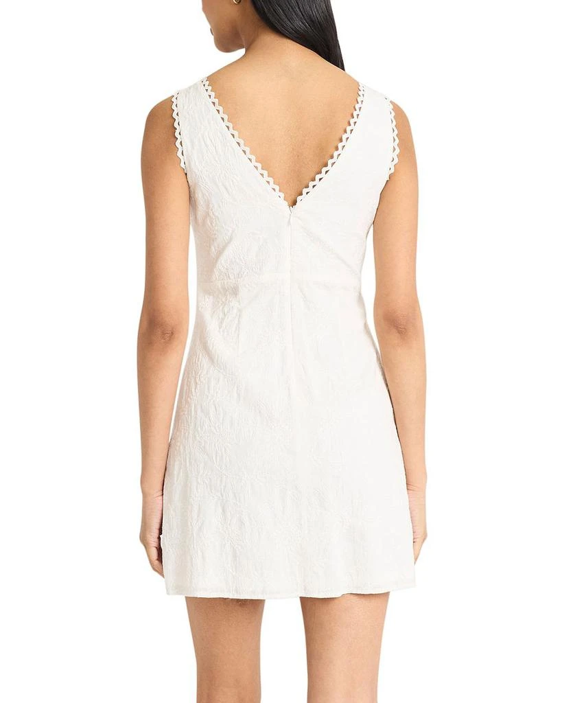 The Good Journey V Neck Crochet Trim Mini Dress 2
