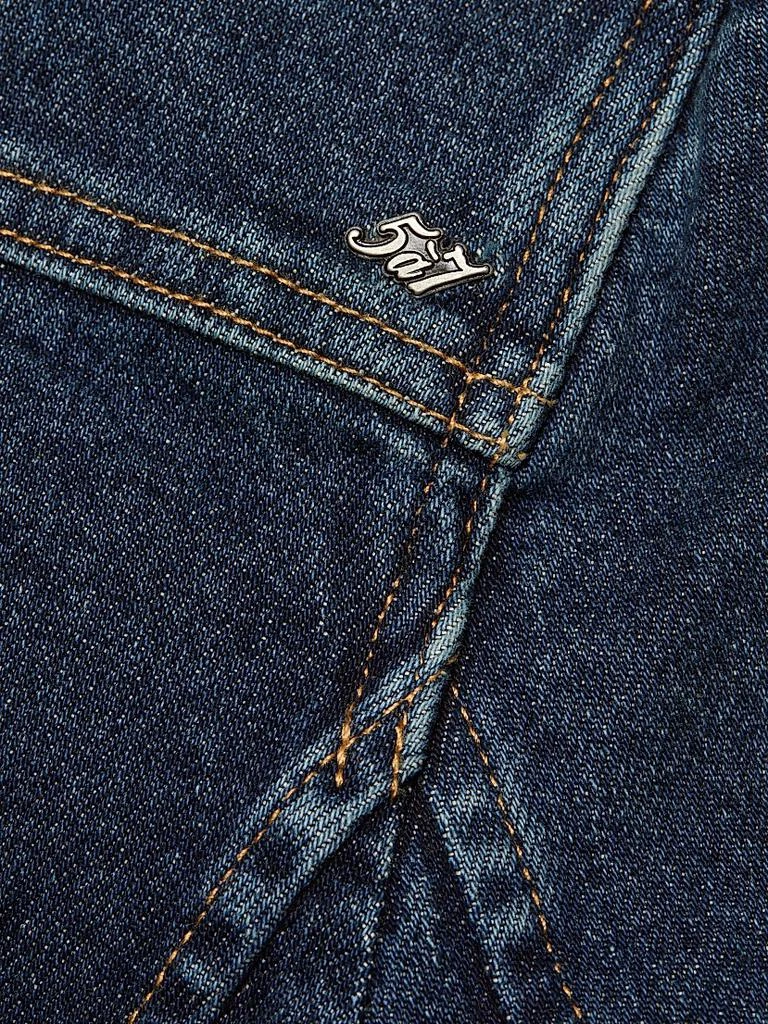 Cinq à Sept Reve Crystal Ivy-Embellished Denim Button-Front Jacket 7