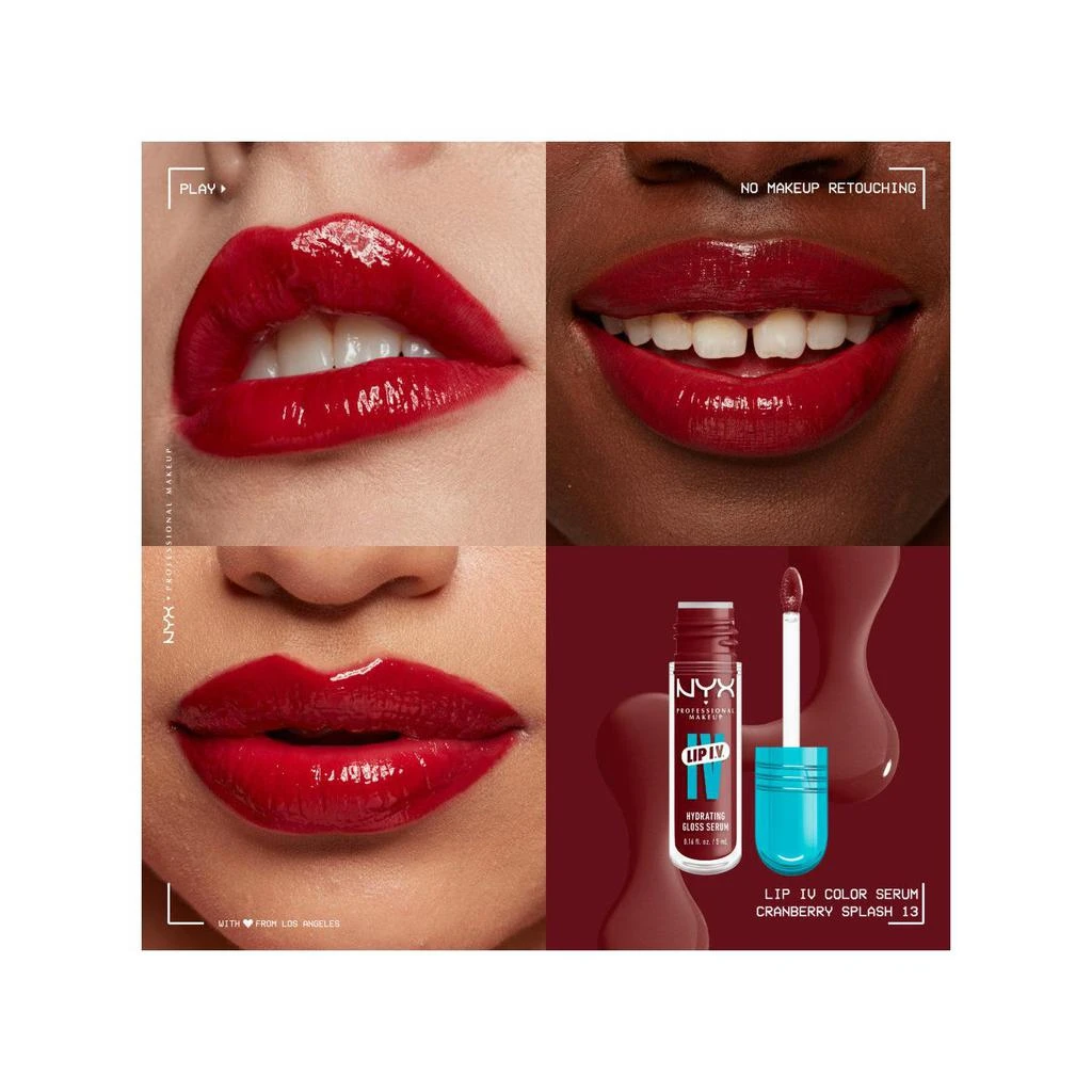 Octopus x Nyx Lip Iv, Gloss, Jusqu'À 12H D'Hydratation, Hautement Pigmenté, Fini Brillant, Caramel Drip 30