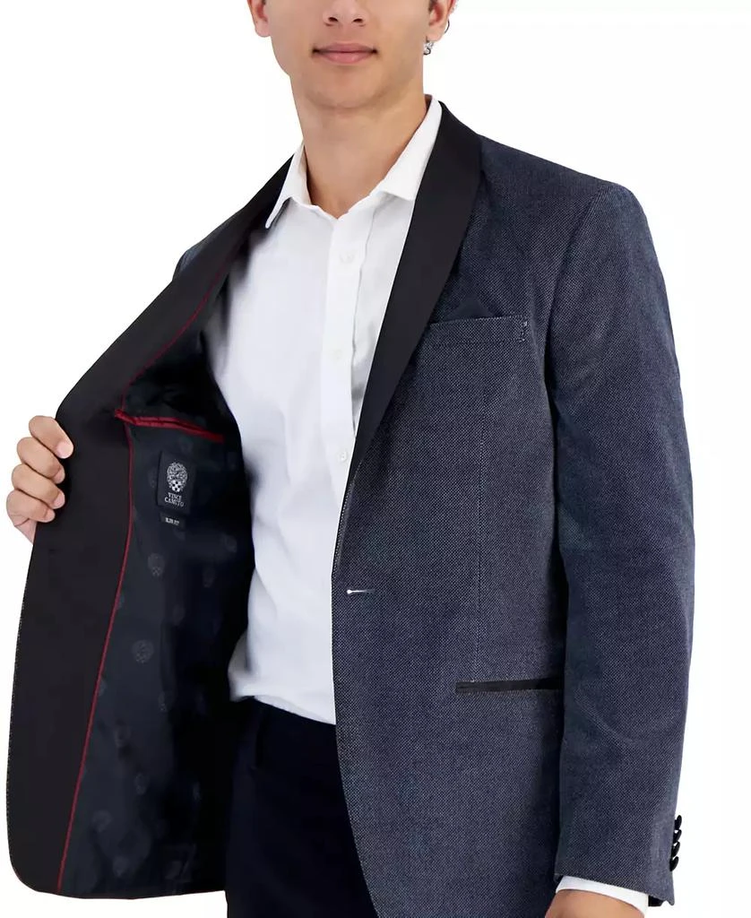 Vince Camuto Men's Slim-Fit Grey Tick Sport Coat 4