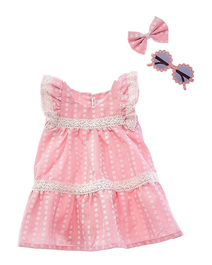 Rachel Zoe 3pc Woven Dress Set with Sunglasses 1