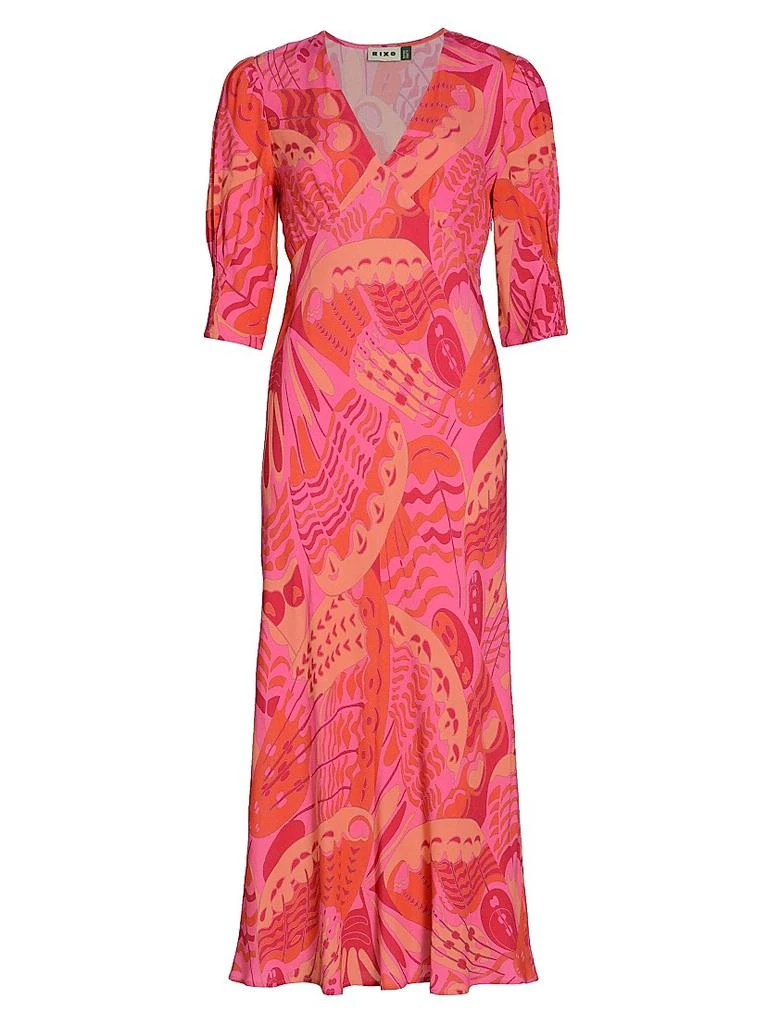 v back midi dress Seraphina Open Back Midi Dress