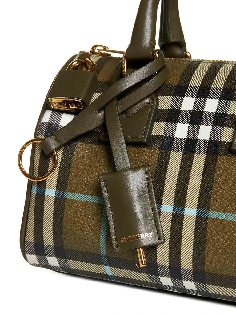 Burberry Burberry Mini Vintage Check-Printed Zipped Bowling Bag 4