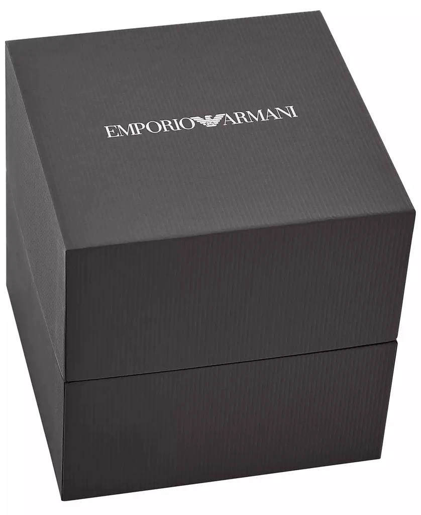 Emporio Armani Men's World Explorer Solar-Powered Chronograph Stainless Steel Watch, 43.5mm 7