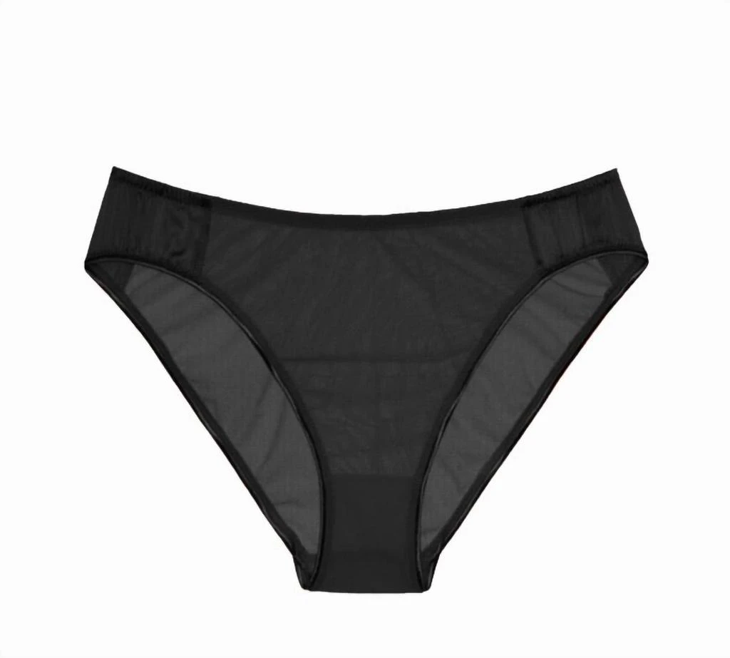 Araks Tove Mid-Rise Mesh Panty In Black 2