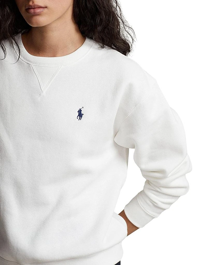Ralph Lauren Embroidered Logo Fleece Crewneck Sweatshirt 6