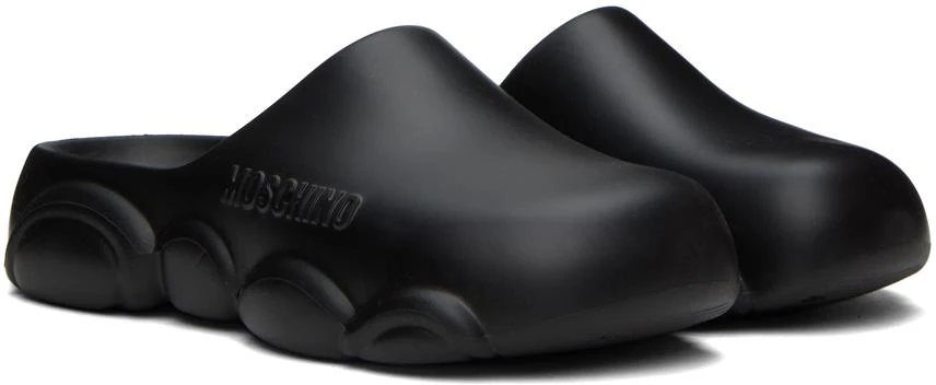 Moschino Black Gummy Bear Slippers 4