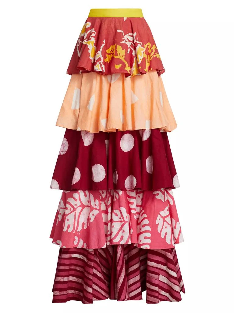 Studio 189 Erica Tiered Ruffle Maxi Skirt 1