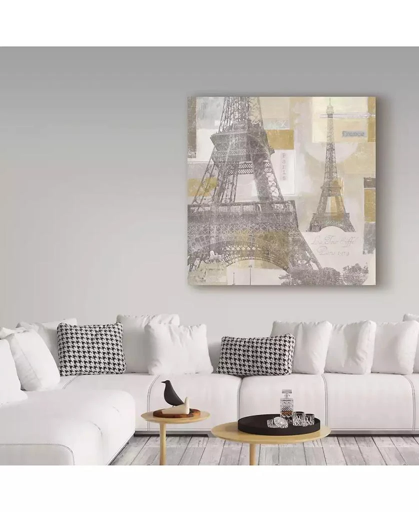 Trademark Global Lisa Audit 
Eiffel Tower III
 Canvas Art - 18" x 18" 3