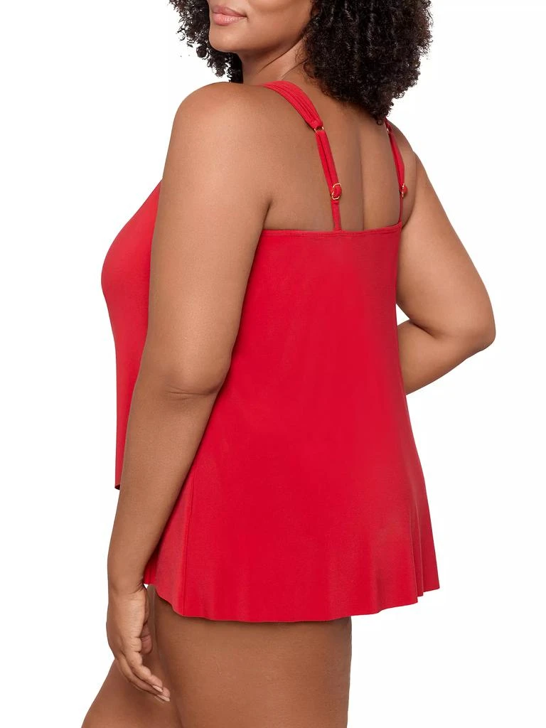 Miraclesuit Swim Plus Razzle Dazzle Tankini Top 3