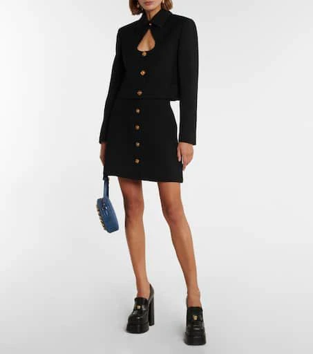 Versace Aevitas leather platform loafer pumps 2