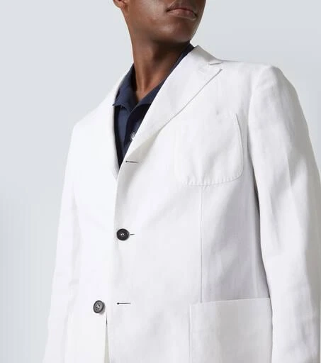 Incotex Ivory Linen and cotton suit 7