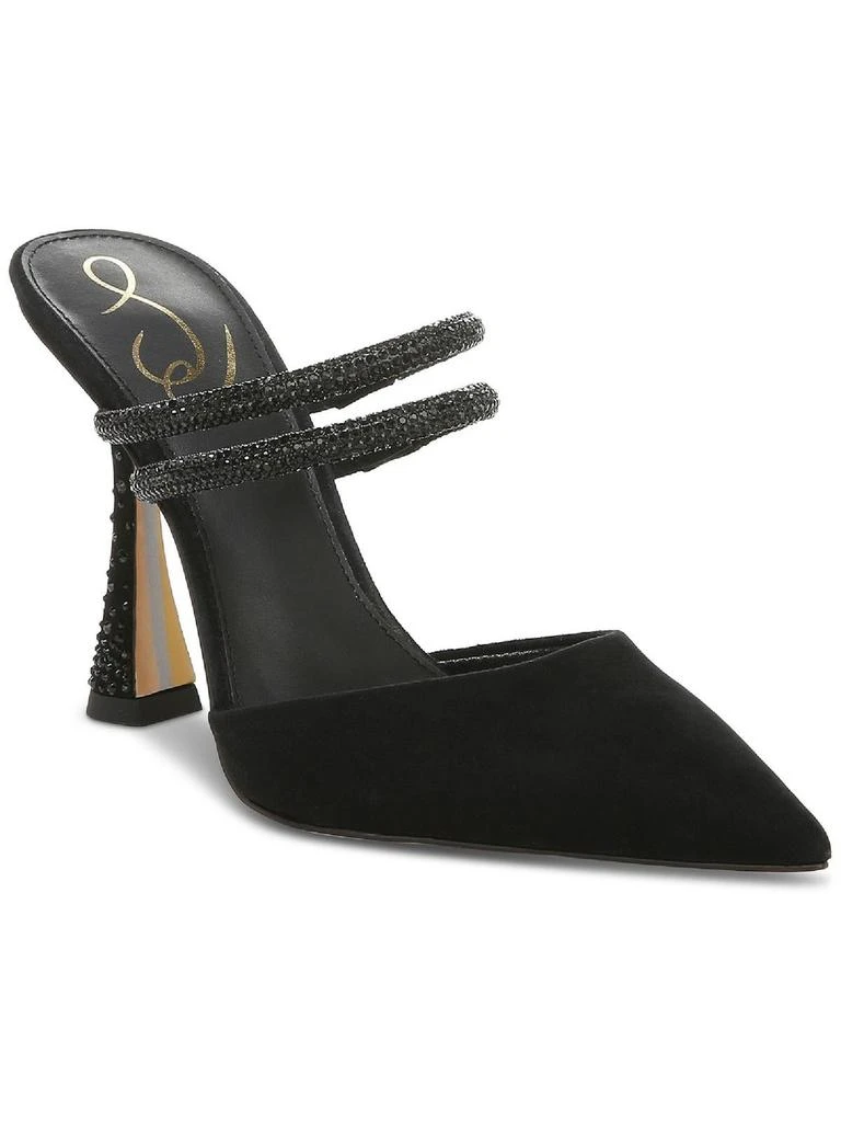 Sam Edelman Agustina  Womens Rhinestone Heels Mules 1
