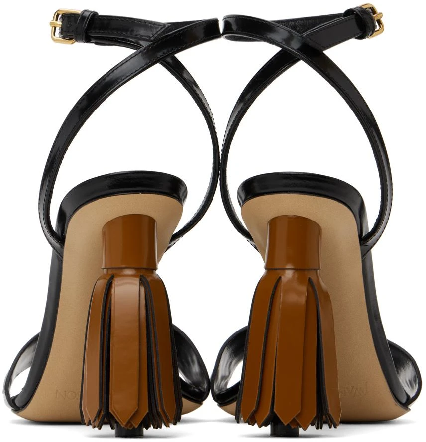 JW Anderson Black Tassel Heeled Sandals 2