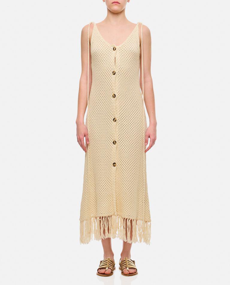 Gio Giovanni Gerosa Crochet Dress With Buttons Front