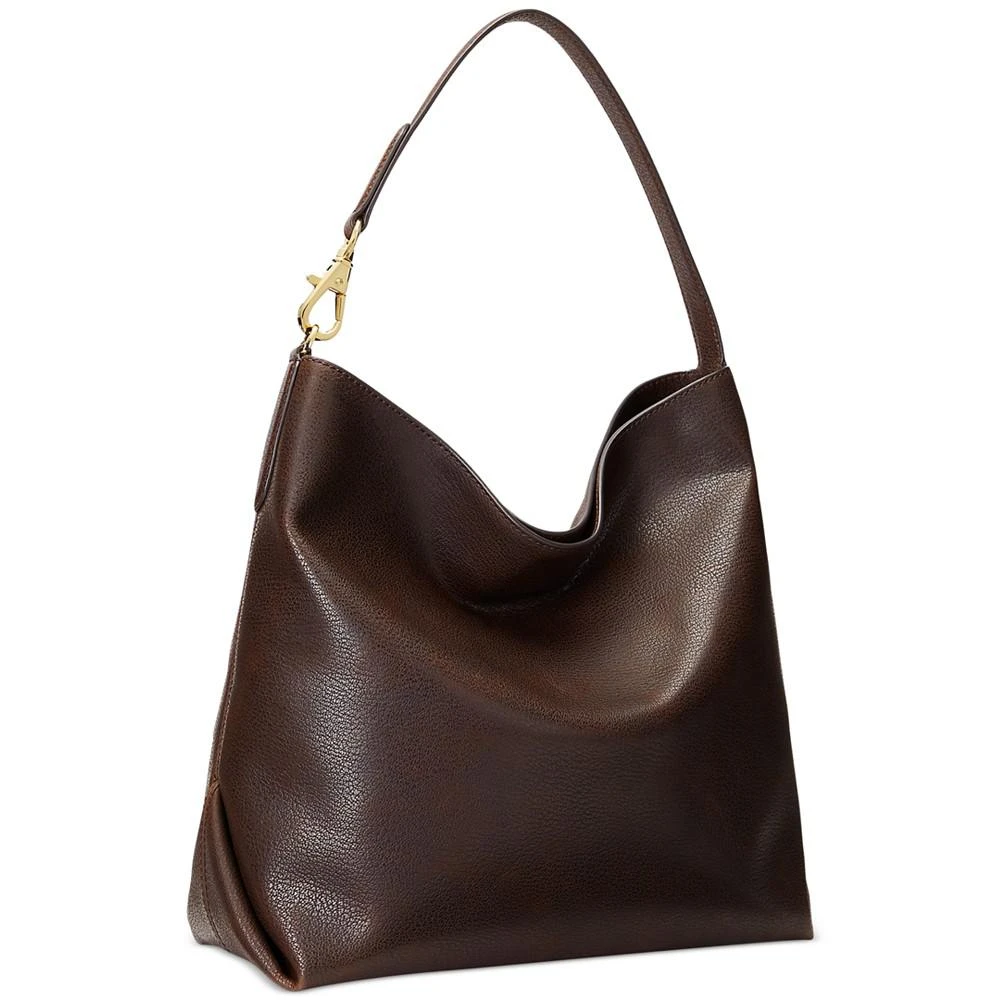 Lauren Ralph Lauren Waxed Leather Large Kassie Shoulder Bag 3