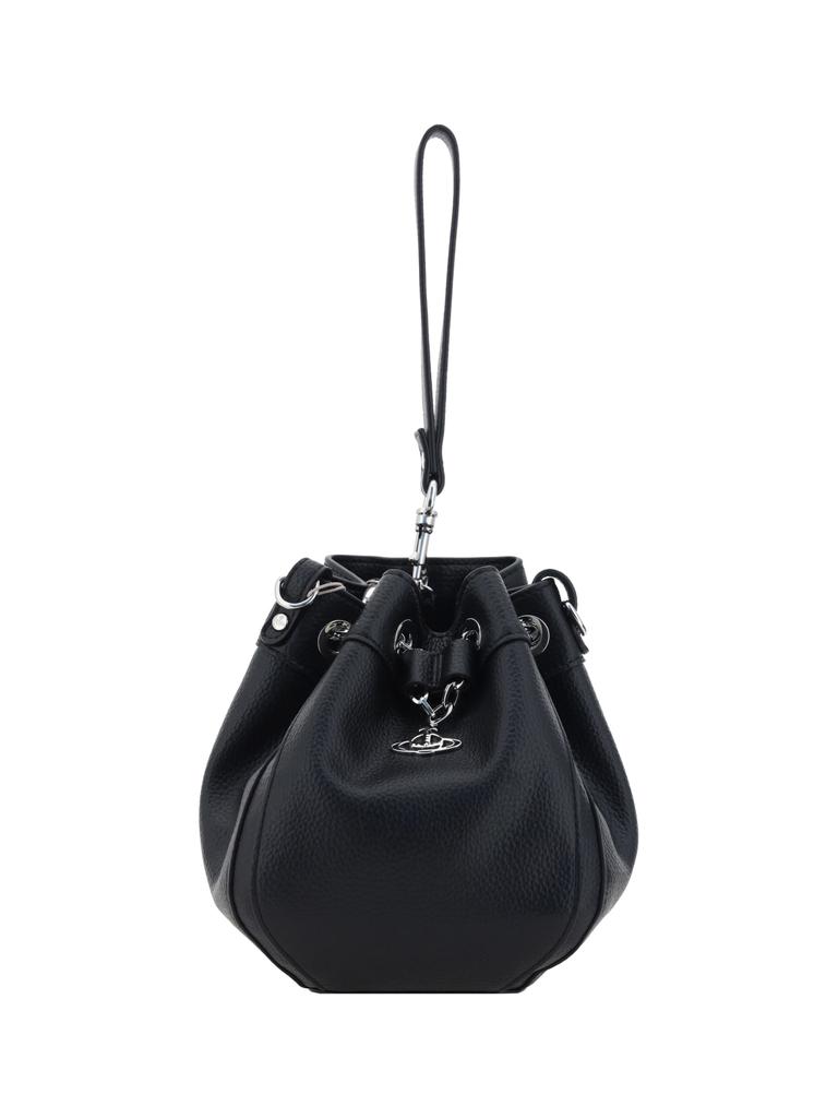 トートバッグ Vivienne Westwood Vivienne Westwood Women's Chrissy Bucket B Chrissy Small Bucket Bag in BLACK | Vivienne Westwood®