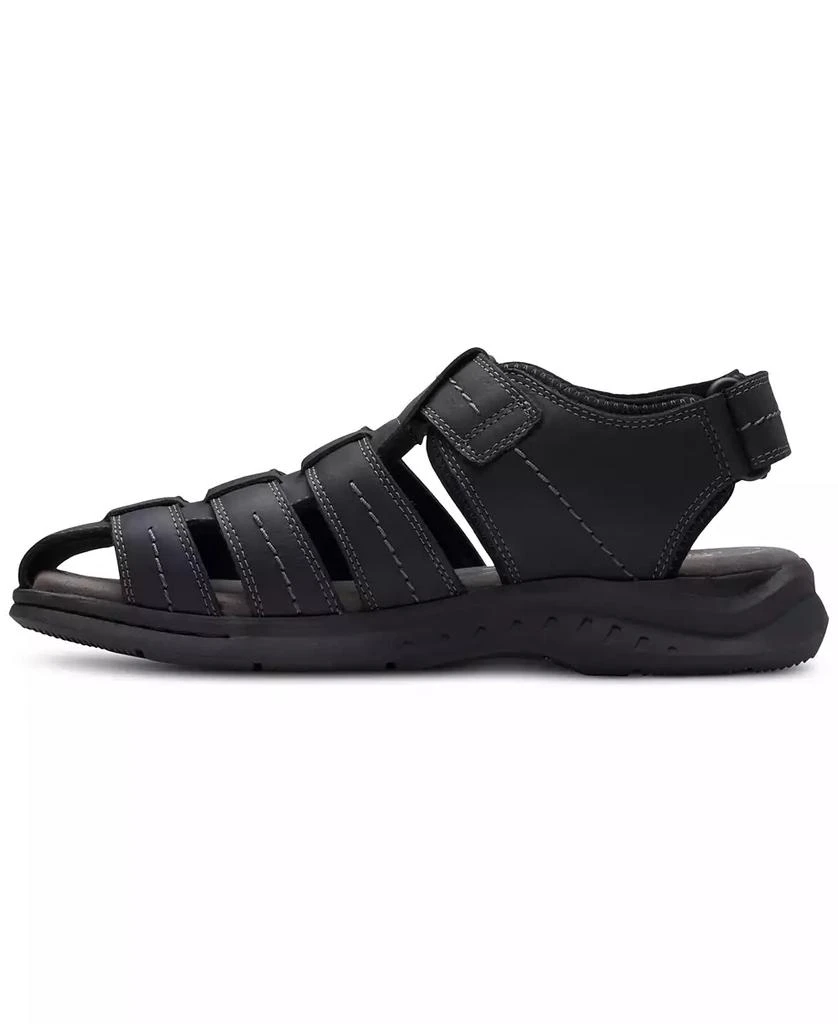 Clarks Men's Walkford Fish Tumbled Leather Sandals 7