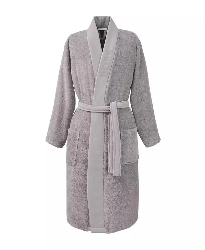Boss Home Plain Kimono Cotton Men's Bathrobe 1