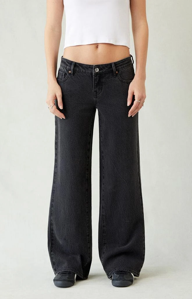 PacSun Zoe Low Rise Girlfriend Jeans Black 2